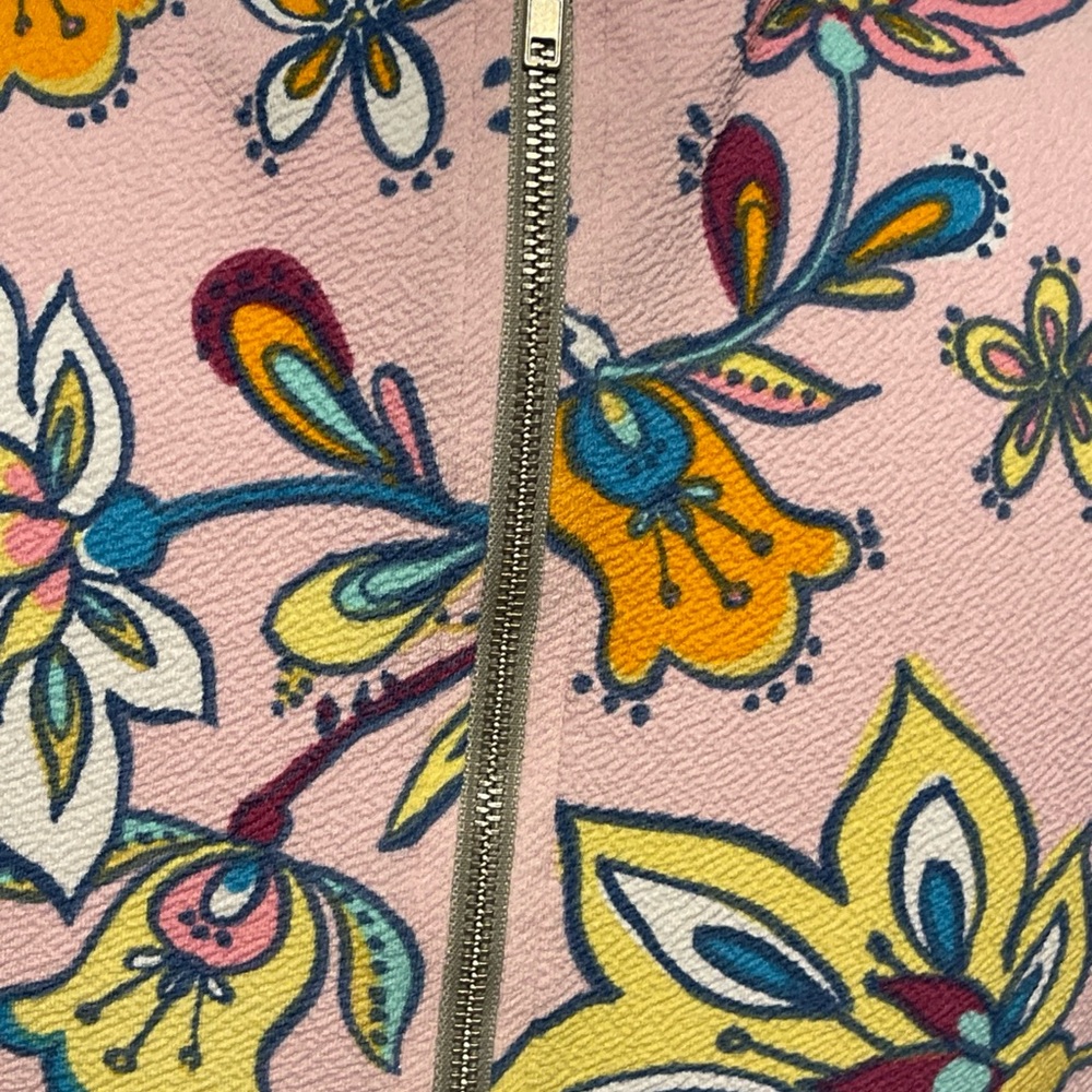 LuLaRoe Floral Fit & Flare Dress Pink Mixed Print Retro Boho Cottage Medium Read - Picture 5 of 9